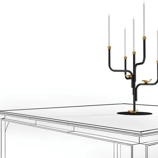 Candelabro Bird Watch Candle di Minotti Italia