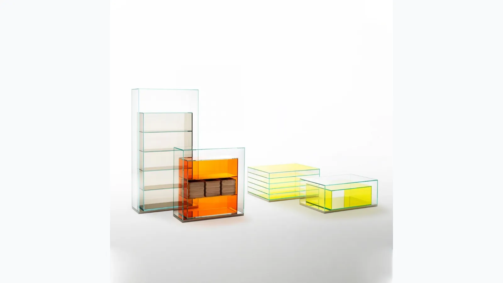 Contenitori Boxinbox in cristallo di Glas Italia