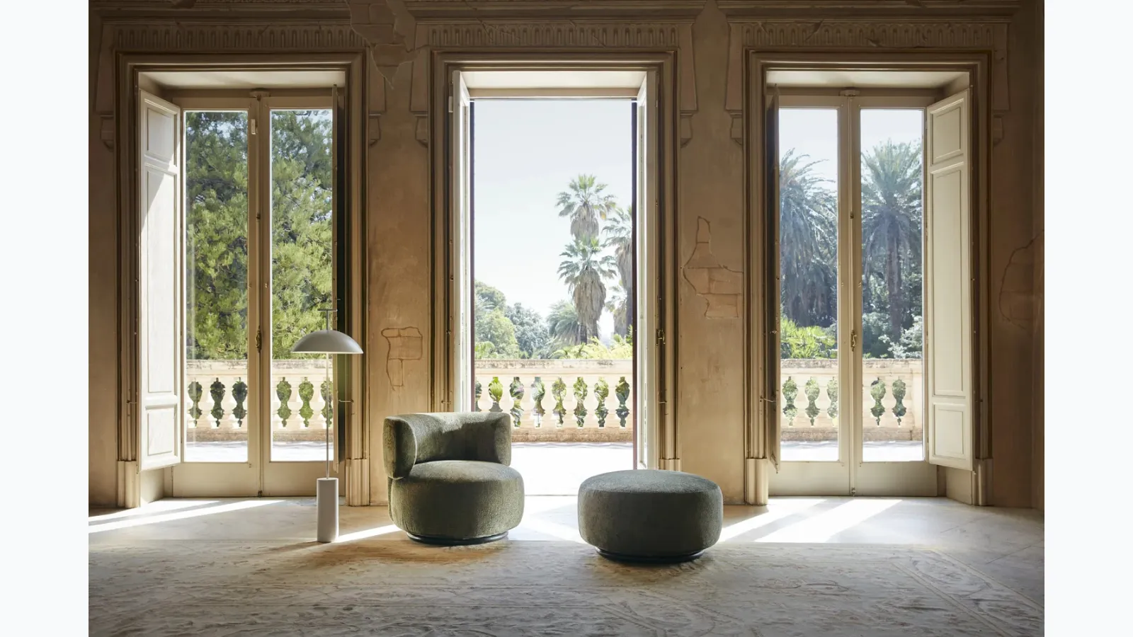 Pouf K Waiting in tessuto di Kartell