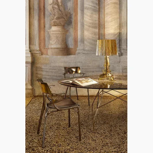 Lampada da tavolo Bourgie Metal Gold di Kartell