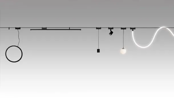 Lampada sistema Funivia di Artemide