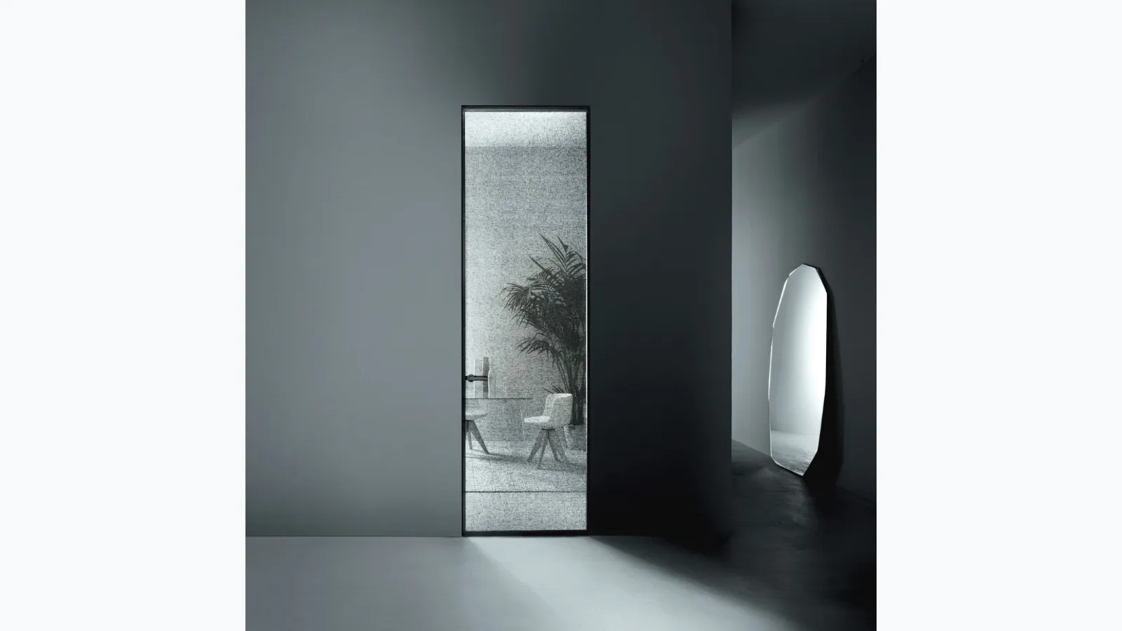 Porta per interni Aladin Swing Plain Mono di Glas Italia