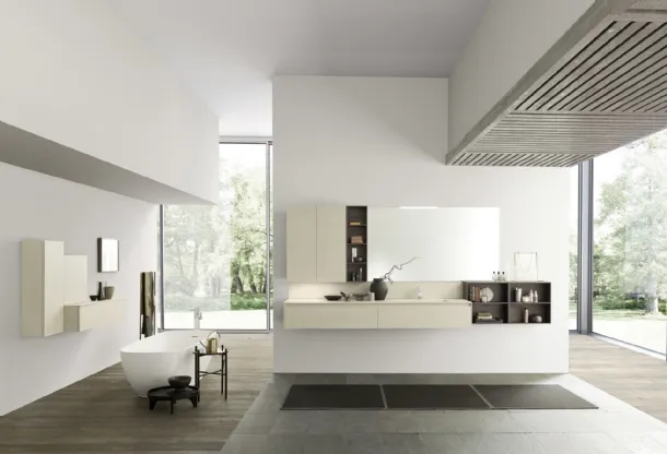 Mobile da Bagno sospeso M2 System C201 in ecomalta di Baxar