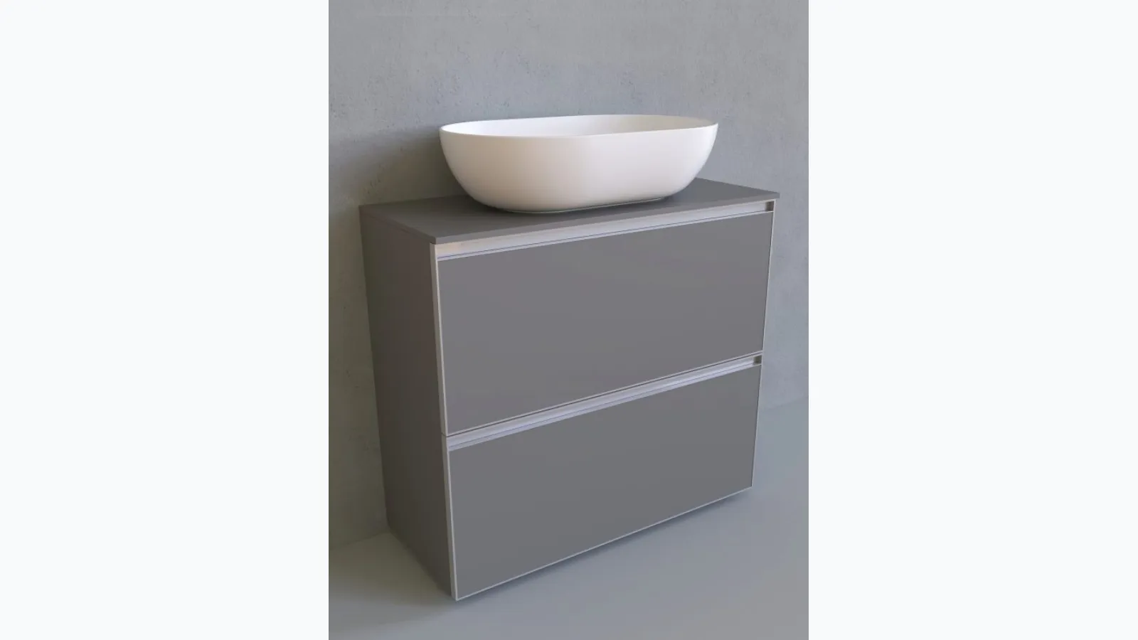 Mobile da Bagno a terra Cubika 37 cm 85 di Flaminia