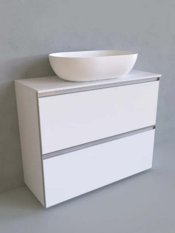 Mobile da Bagno a terra Cubika 37 cm 95 di Flaminia