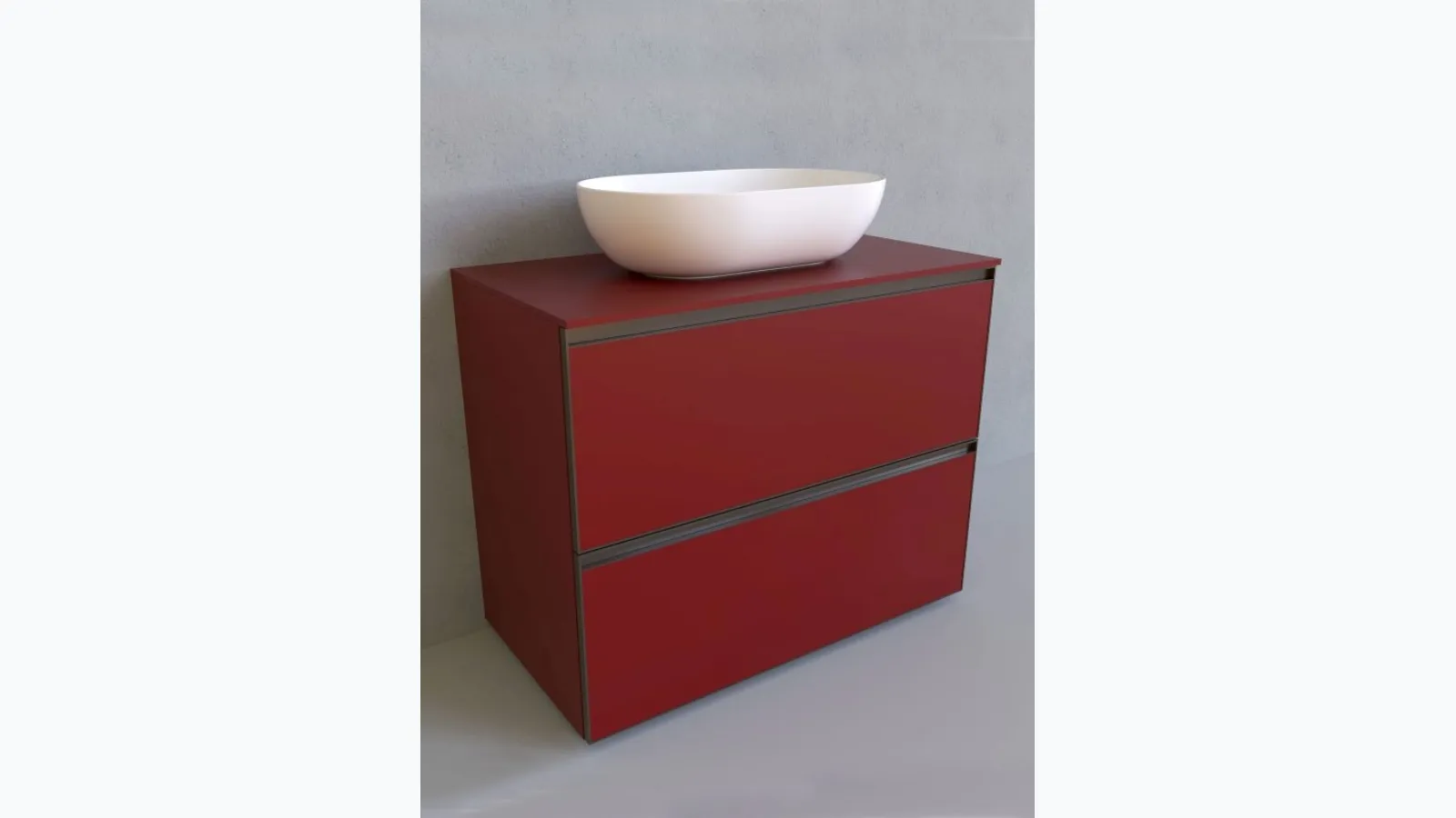 Mobile da Bagno a terra Cubika 37 cm 95 di Flaminia