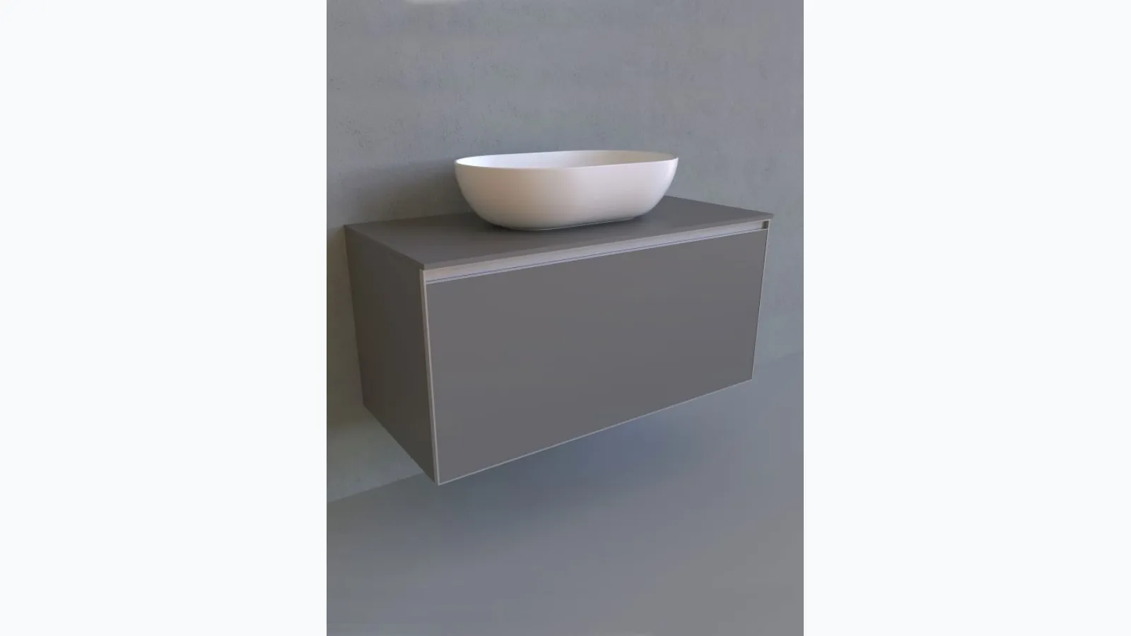 Mobile da Bagno Cubika 37 cm 105 sospeso di Flaminia