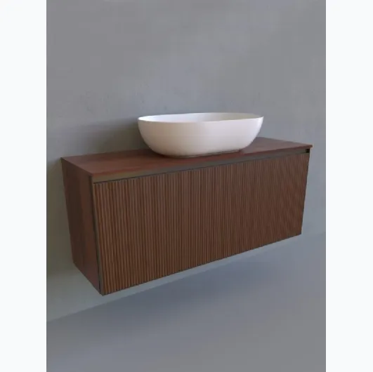 Mobile da Bagno Cubika 37 cm 120 sospeso di Flaminia