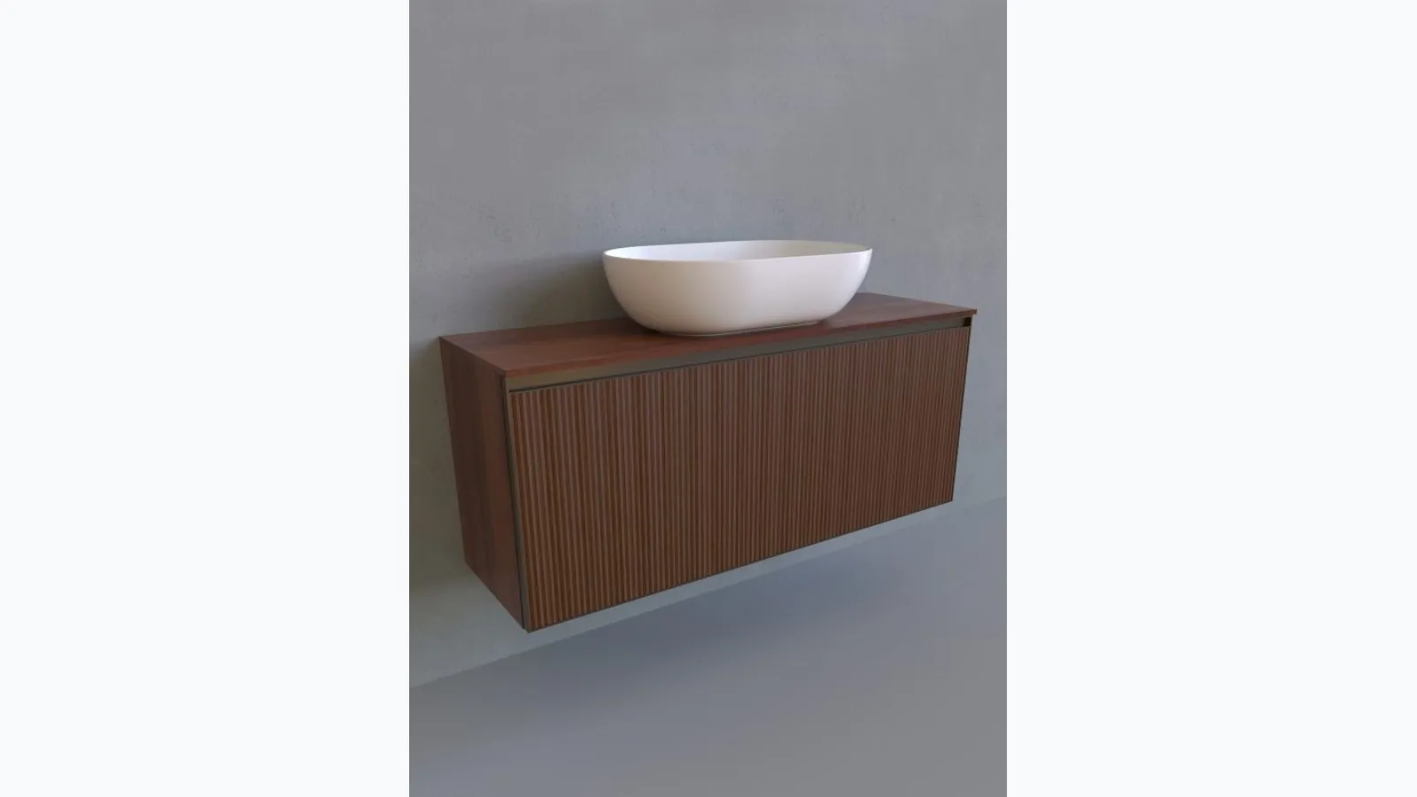 Mobile da Bagno Cubika 37 cm 120 sospeso di Flaminia