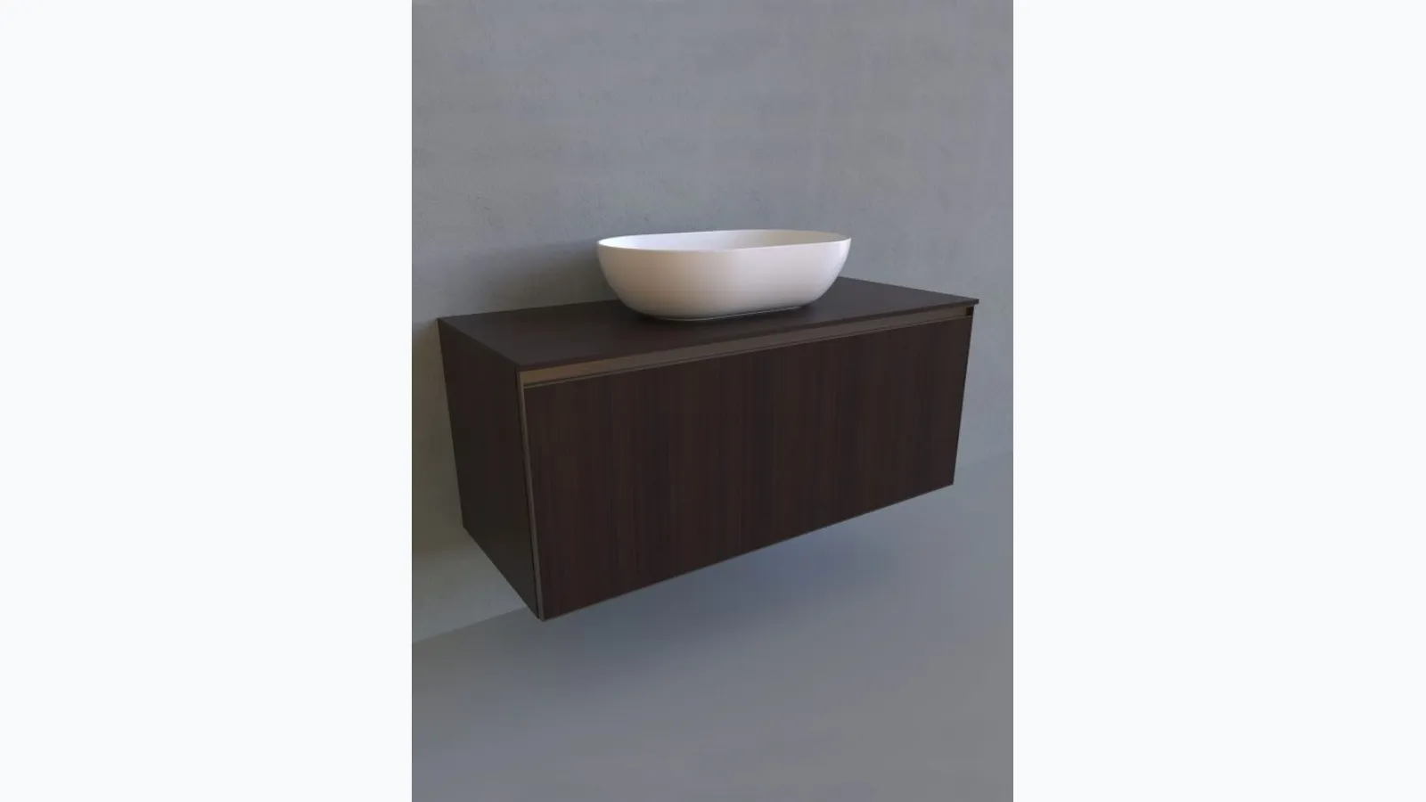 Mobile da Bagno Cubika 37 cm 120 sospeso di Flaminia