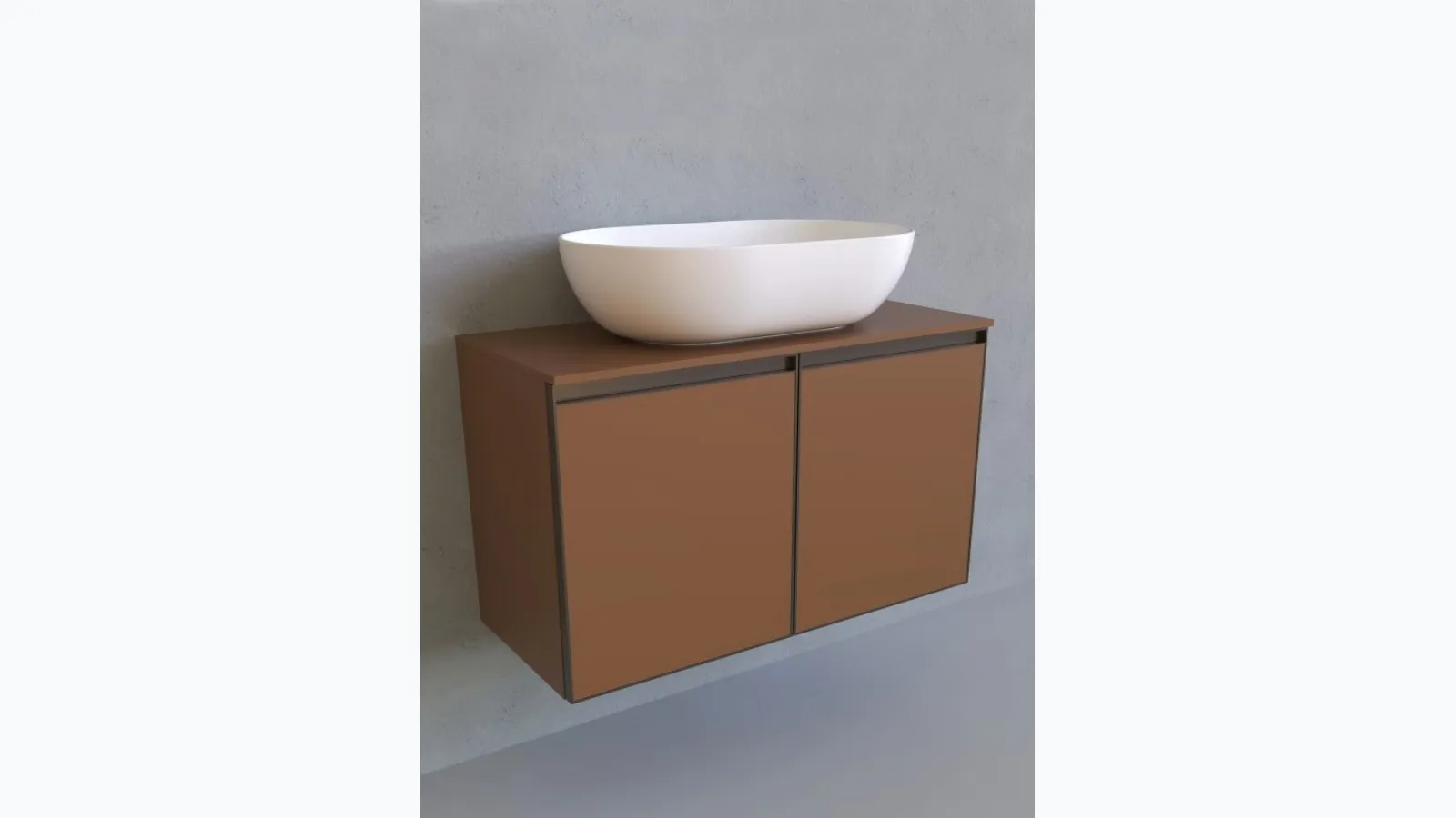 Mobile da Bagno Cubika 37 cm 85 sospeso di Flaminia