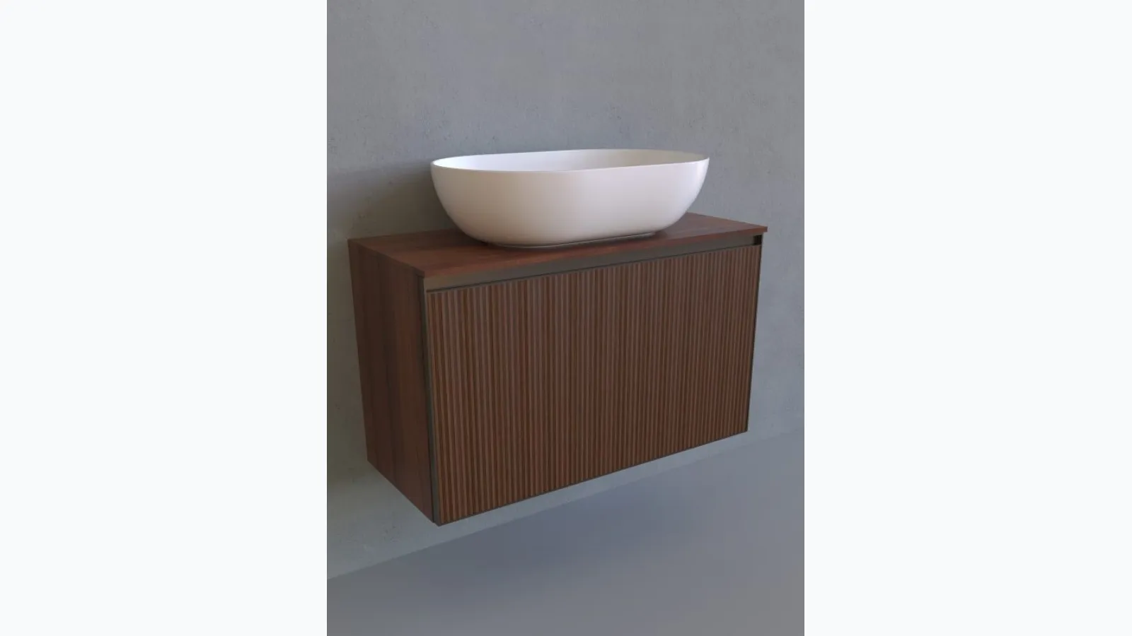 Mobile da Bagno Cubika 37 cm 85 sospeso di Flaminia