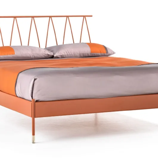 Letto di design in ferro battuto Agave di Cantori