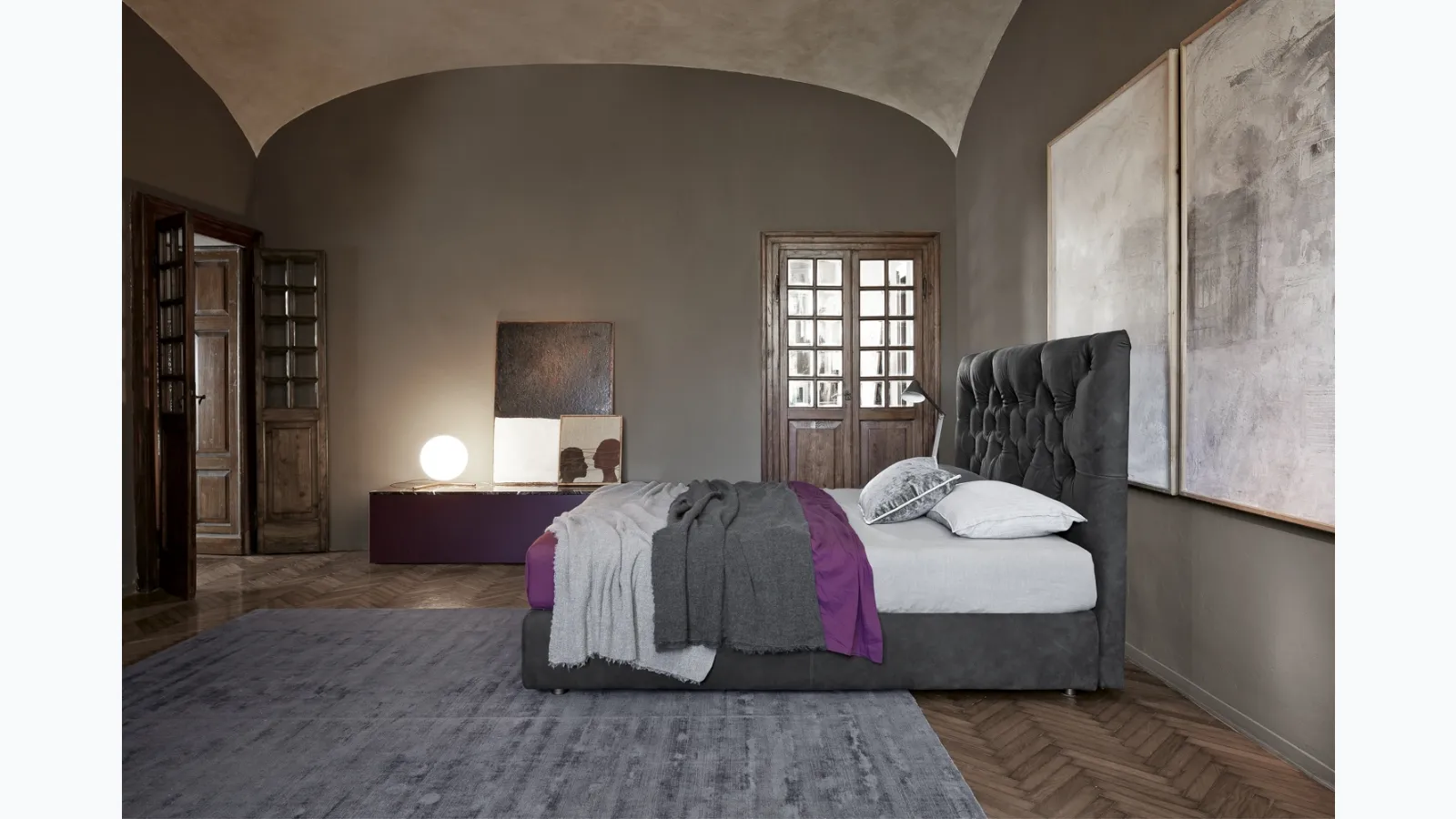 Letto in pelle Random di Flexteam