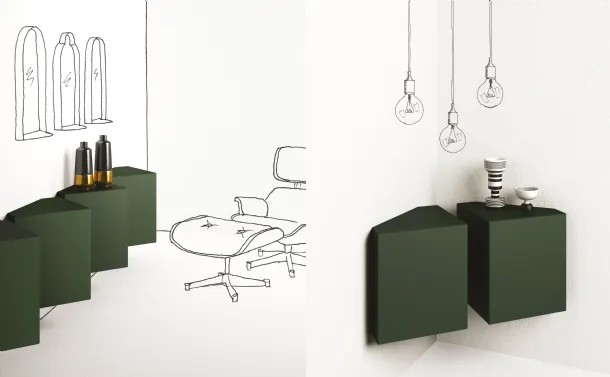 Mobile sospesoAng Verde di Minotti Italia