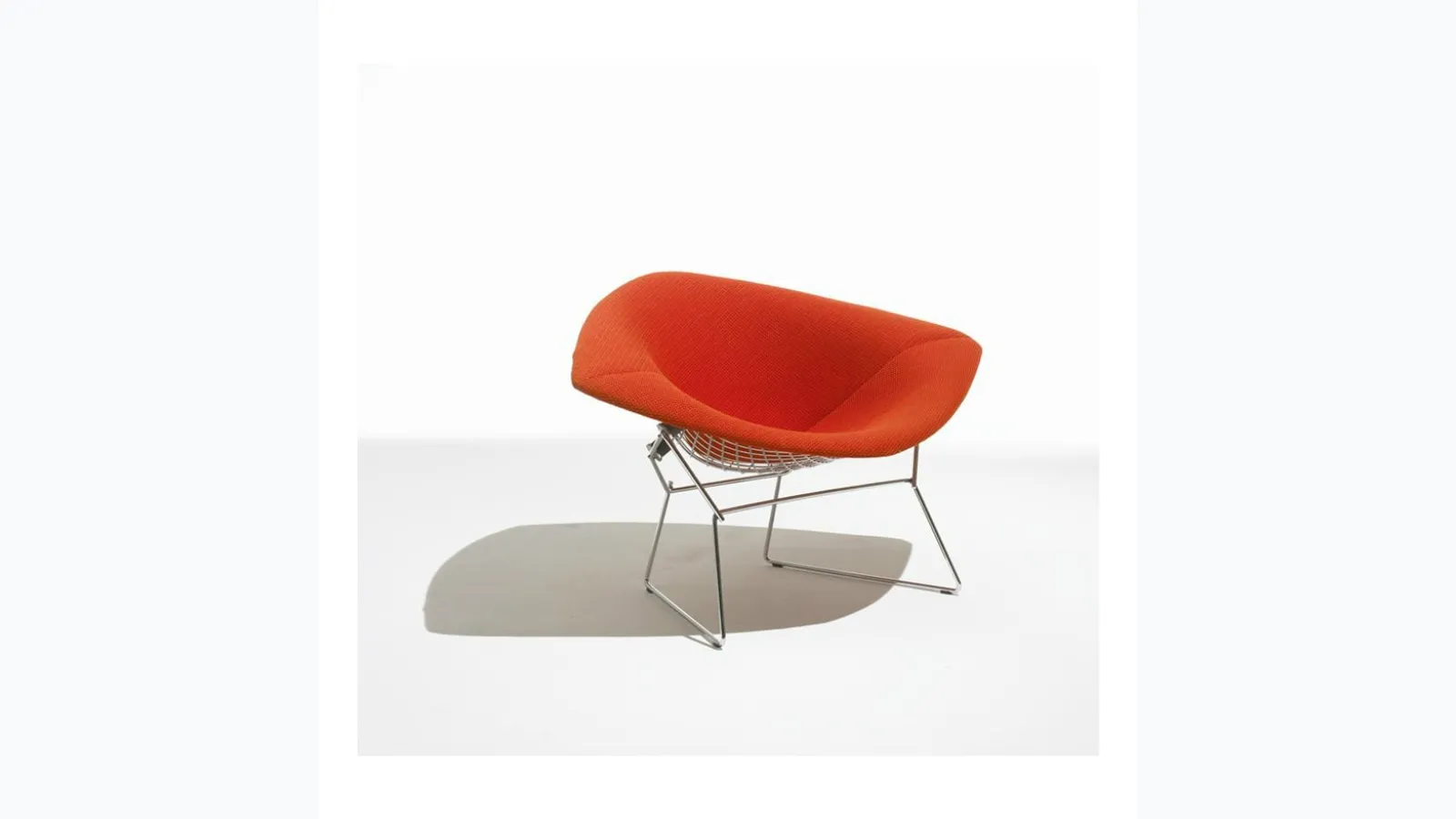 Poltroncina in tessuto Bertoia Large Diamond Chair di Knoll