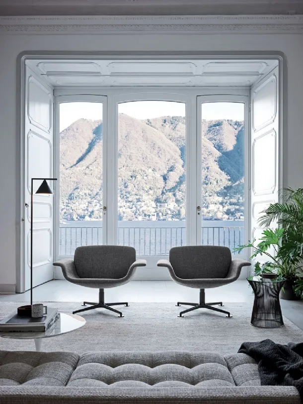 Poltroncina in tessuto KN Collection by Knoll KN01 di Knoll