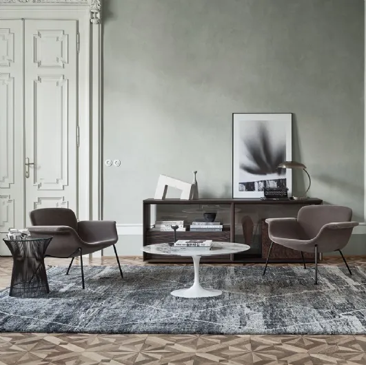 Poltroncine in tessuto Grigio KN Collection by Knoll KN04 di Knoll