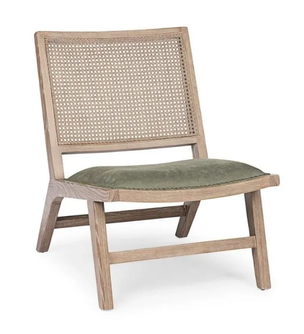 Poltroncina in legno e rattan Cortilia di Bizzotto