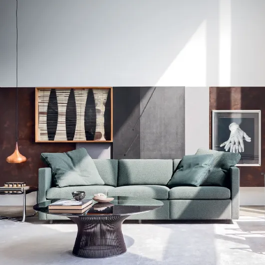 Divano lineare in tessuto Pfister Lounge Seating di Knoll