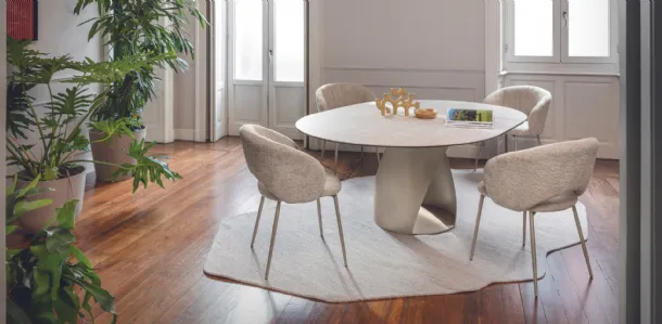 Sedia Anime in tessuto imbottito di Calligaris