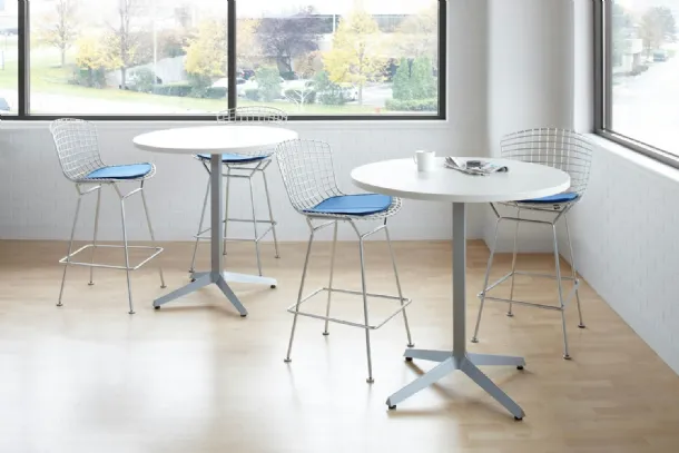 Sgabello Bertoia Barstool di Knoll