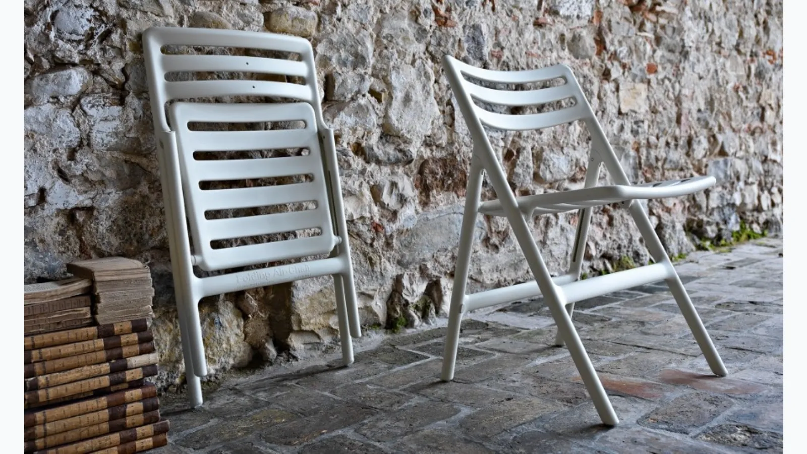 Sedia pieghevole in polipropilene Folding Air-Chair di Magis