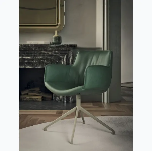 Sedia girevole Rhonda Turn di Cattelan Italia