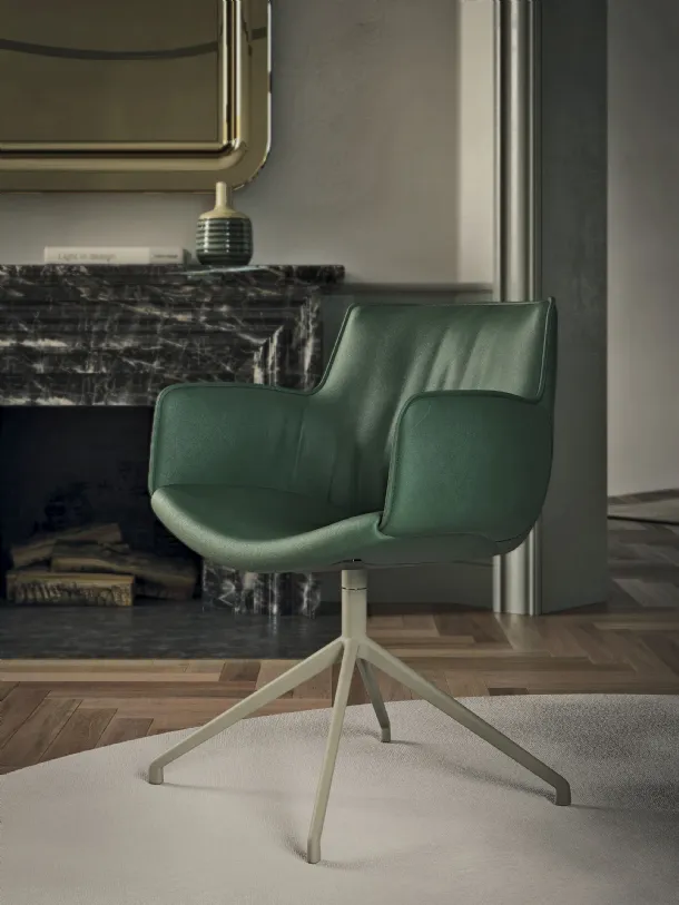 Sedia girevole Rhonda Turn di Cattelan Italia