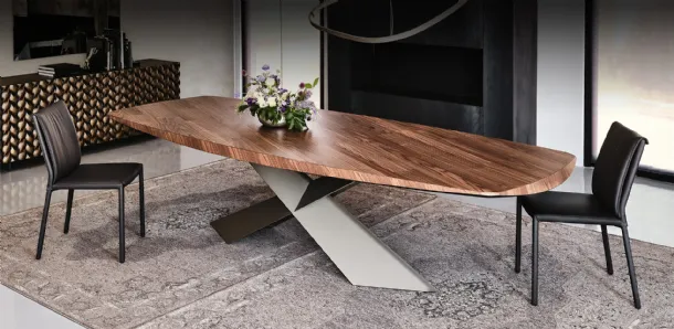 Tavolo con piano in legno Tyron Wood di Cattelan Italia