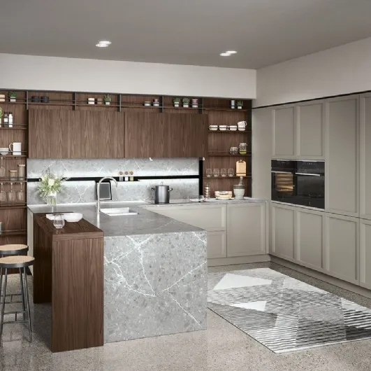 Cucina Classica con penisola Bellaria 02 di Forma Cucine