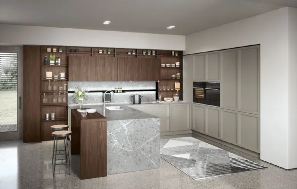 Cucina Classica con penisola Bellaria 02 di Forma Cucine