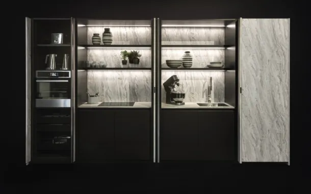 Cucina Design lineare in melaminico Arka 06 di Maistri