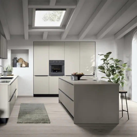 Cucina Moderna con isola Colibrì Maniglia Intra 03 di Forma Cucine