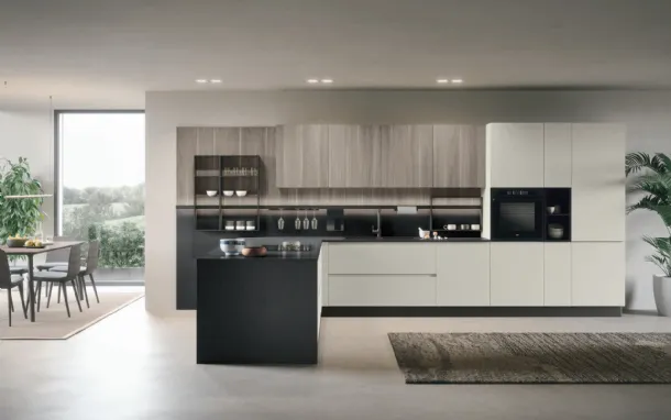 Cucina Moderna con penisola Joy 02 di Forma Cucine