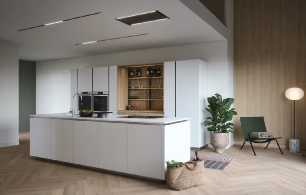 Cucina Moderna con isola Trend Gola 02 di Forma Cucine