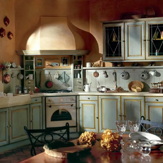 Cucina Shabby Chic angolare Granduca di Marchi