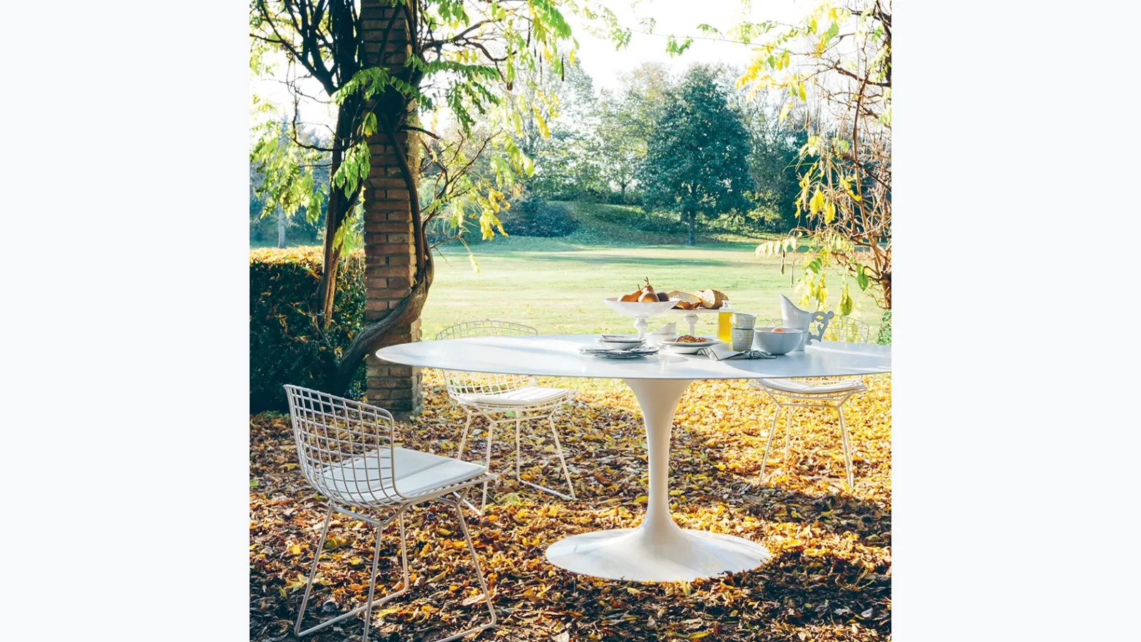 Sedia da giardino Bertoia Side Chair di Knoll