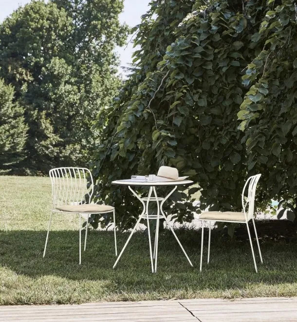 Tavolo da giardino Vincent Basso Outdoor in acciaio laccato di Bontempi