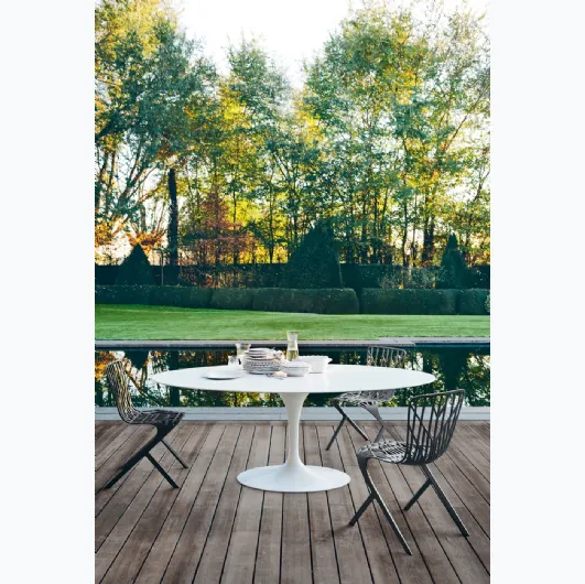 Sedia da giardino Washington Skeleton Side Chair di Knoll